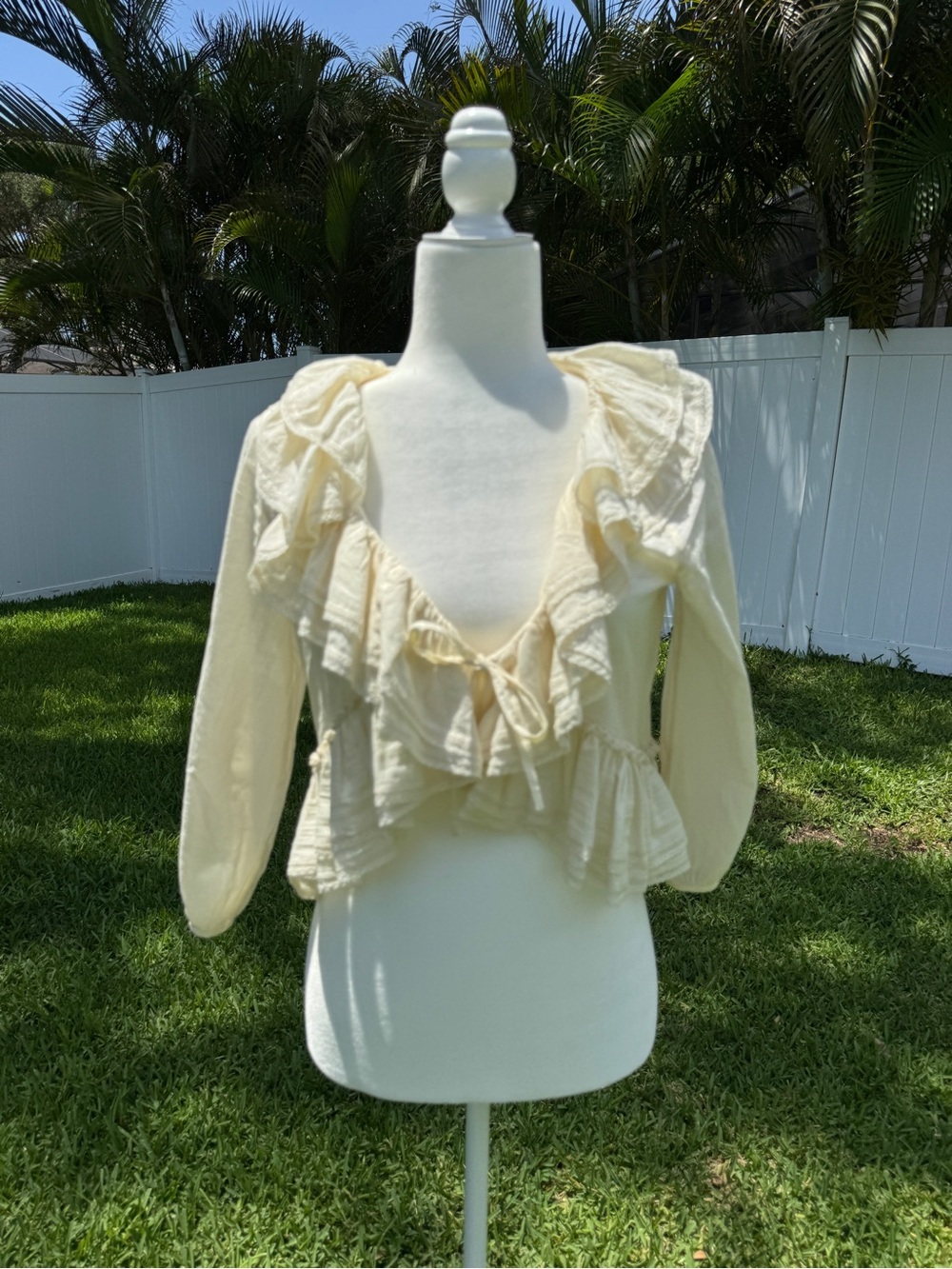 Denim & Supply Ralph Lauren Off-White Cotton Blouse
